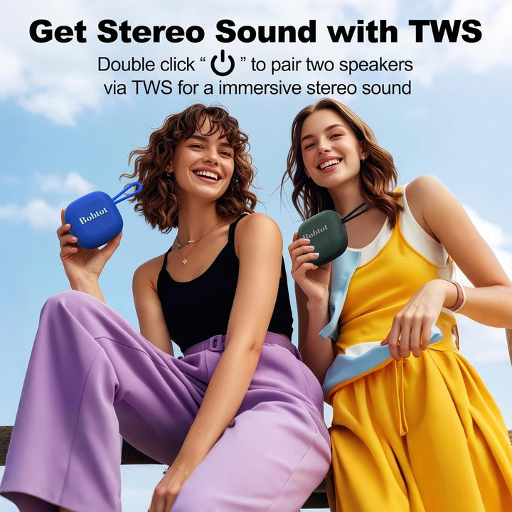 Bobtot Altavoces Bluetooth Portátiles Inalámbricos, Mini Altavoz de...