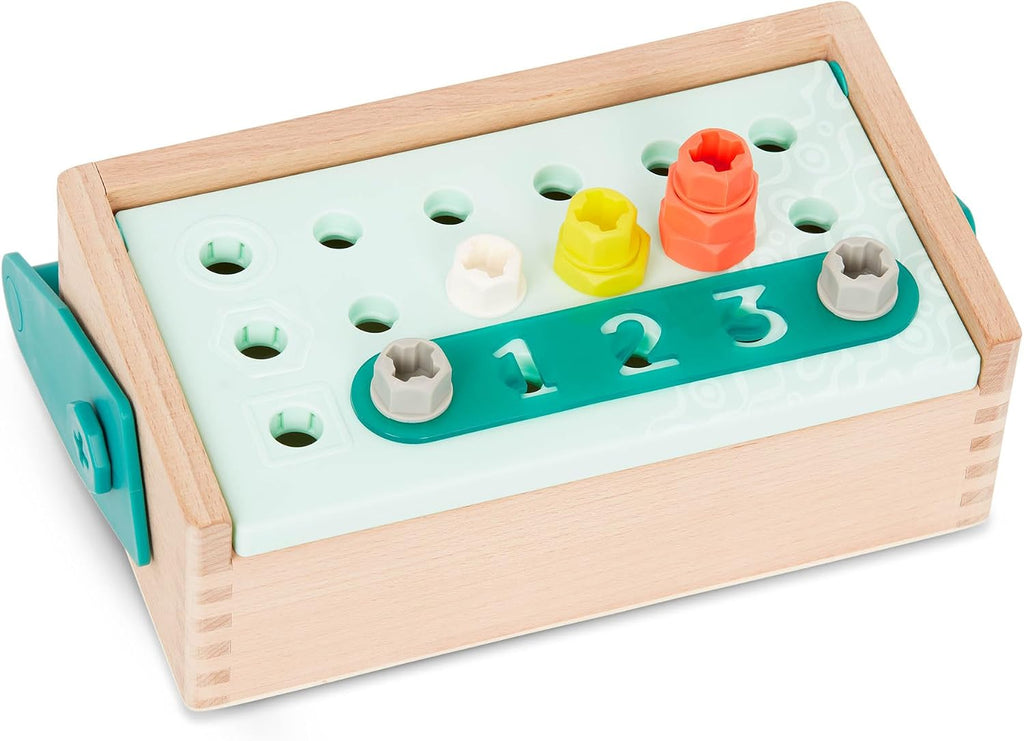 B. toys Caja de herramientas de juego de simulación, kit Fix 'n' Play, 25