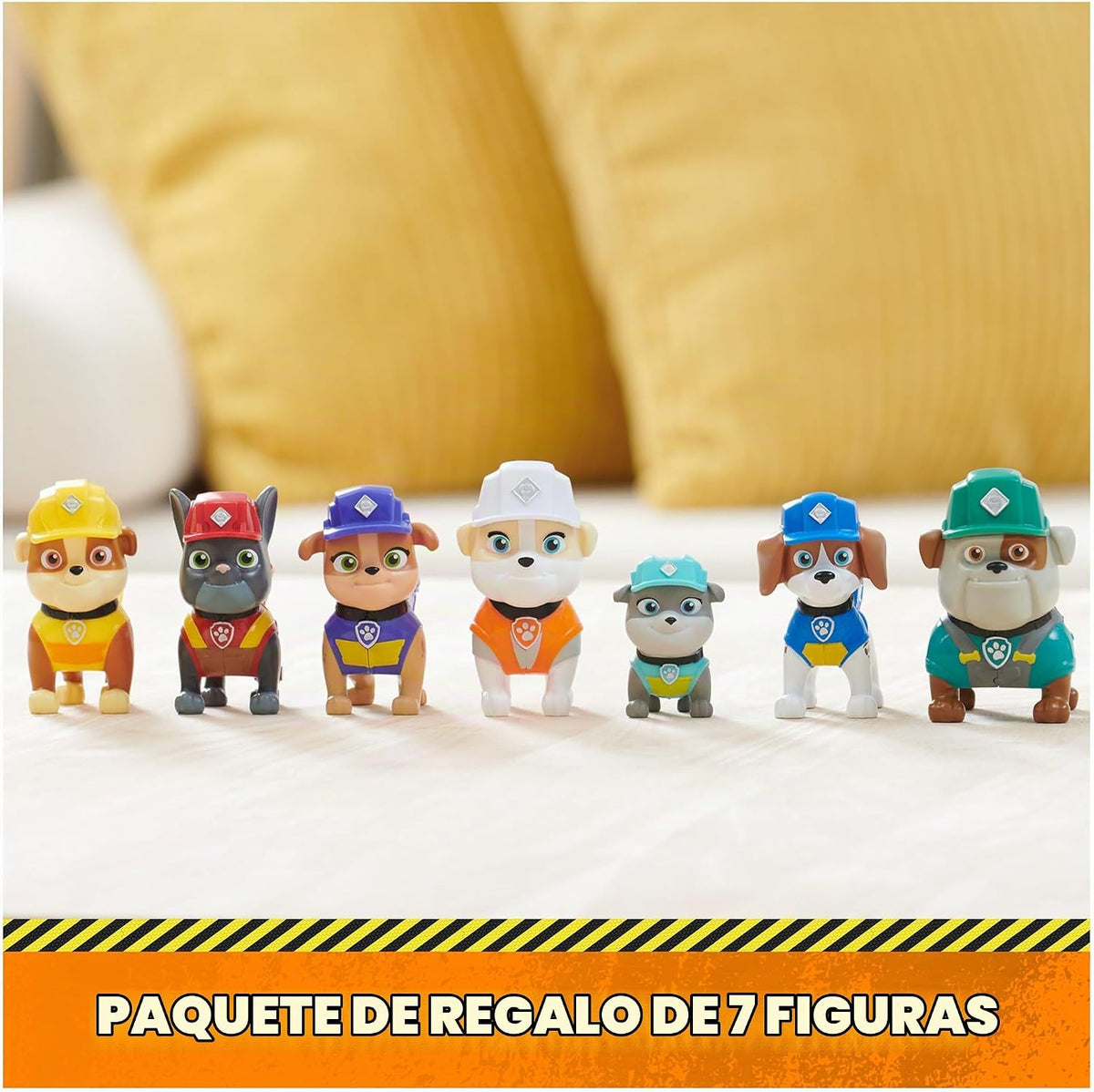 Rubble & Crew, Paquete de regalo de figuras de juguete, con 7 figuras de acción coleccionables, juguetes para niños y niñas a partir de 3 años