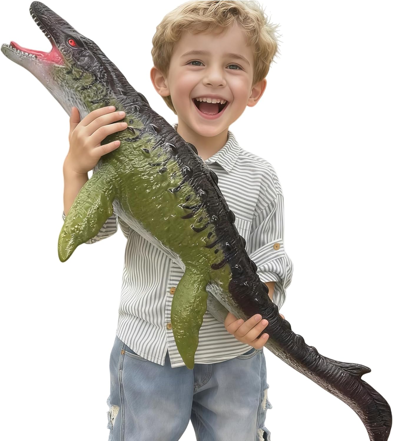 YONGJULE Juguetes grandes de dinosaurios Mosasaurus de 32