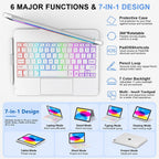 CC Store Funda táctil para iPad A16 de 11ª y 10ª generación con teclado