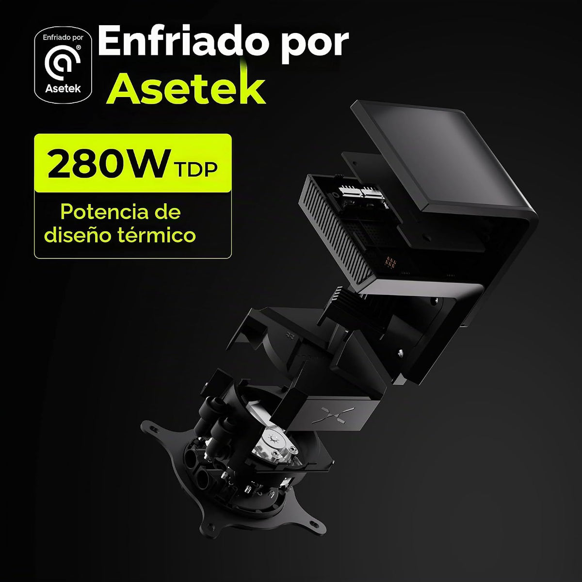 TRYX Panorama SE 360 ARGB 360mm AIO Giratoria Pantalla AMOLED Curva...