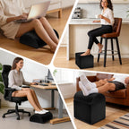 Lámpara Reposapiés ajustable para debajo del escritorio en el trabajo, reposapiés ergonómico con 3 pies de altura ajustable para debajo del escritorio, reposapiés de oficina con funda de malla extraíble