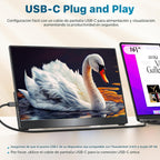 kksmart Monitor portátil de 15.6 pulgadas 1080P FHD 88% sRGB 60Hz,...