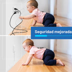 Extensor de toma de corriente LIDER Flat-Face, 3 receptáculos, cable de 3 ft, 1625W, ultra delgado