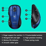 Logitech M510 - Mouse inalámbrico para computador Forma cómoda con...