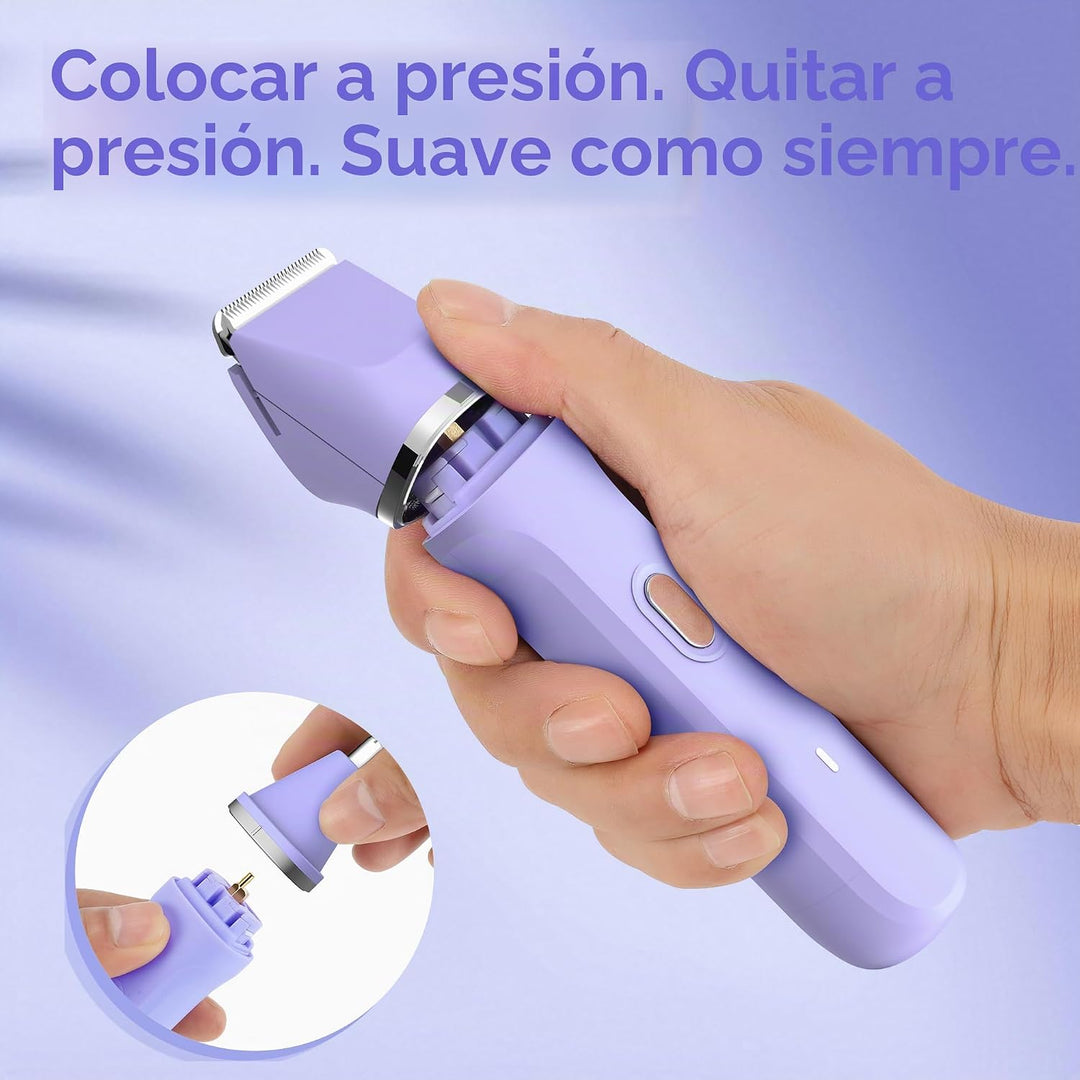 KINGTEE Recortadora de bikini eléctrica 5 en 1 para mujer, afeitado...