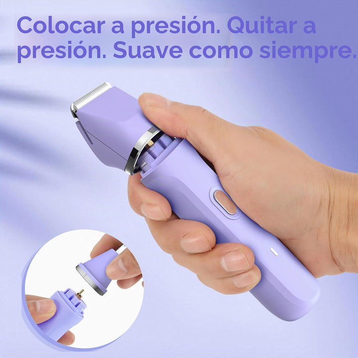 KINGTEE Recortadora de bikini eléctrica 5 en 1 para mujer, afeitado...