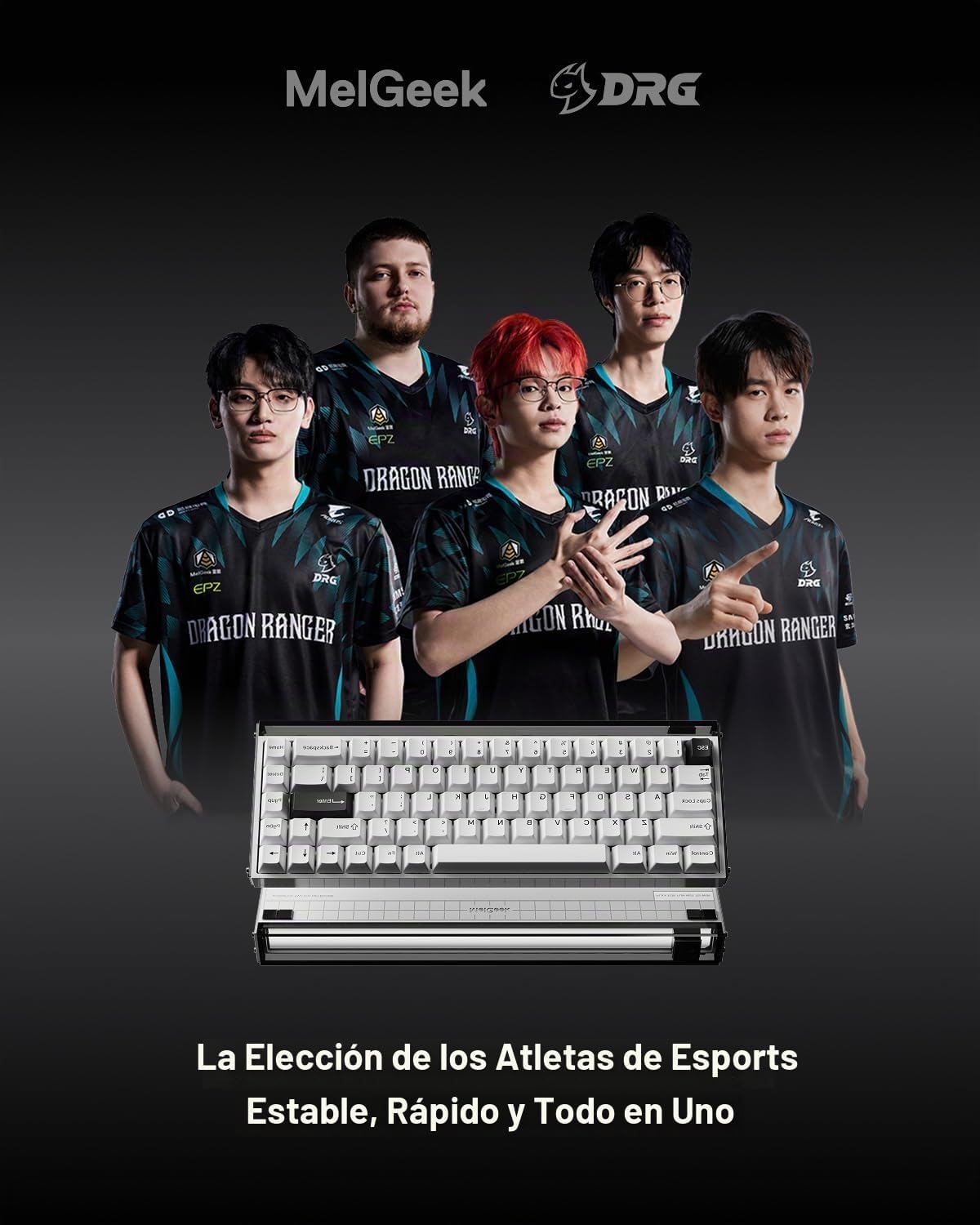 MelGeek MADE68 Ultra+ Teclado magnético para juegos con efecto Hall con
