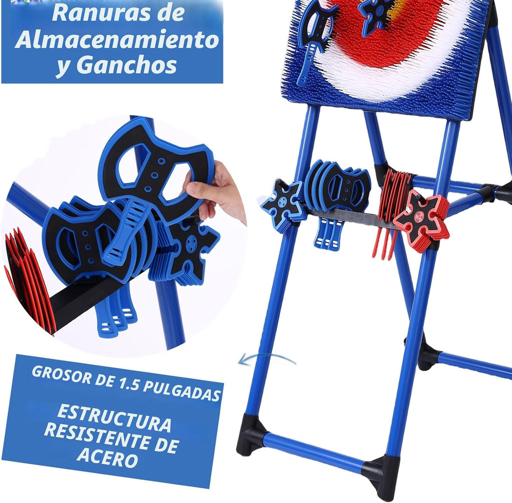 Juego de lanzamiento de hachas para patio trasero,16 estrellas de