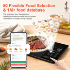 Báscula de Alimentos Inteligente con Calculadora Nutricional, App y Escáner de Barras