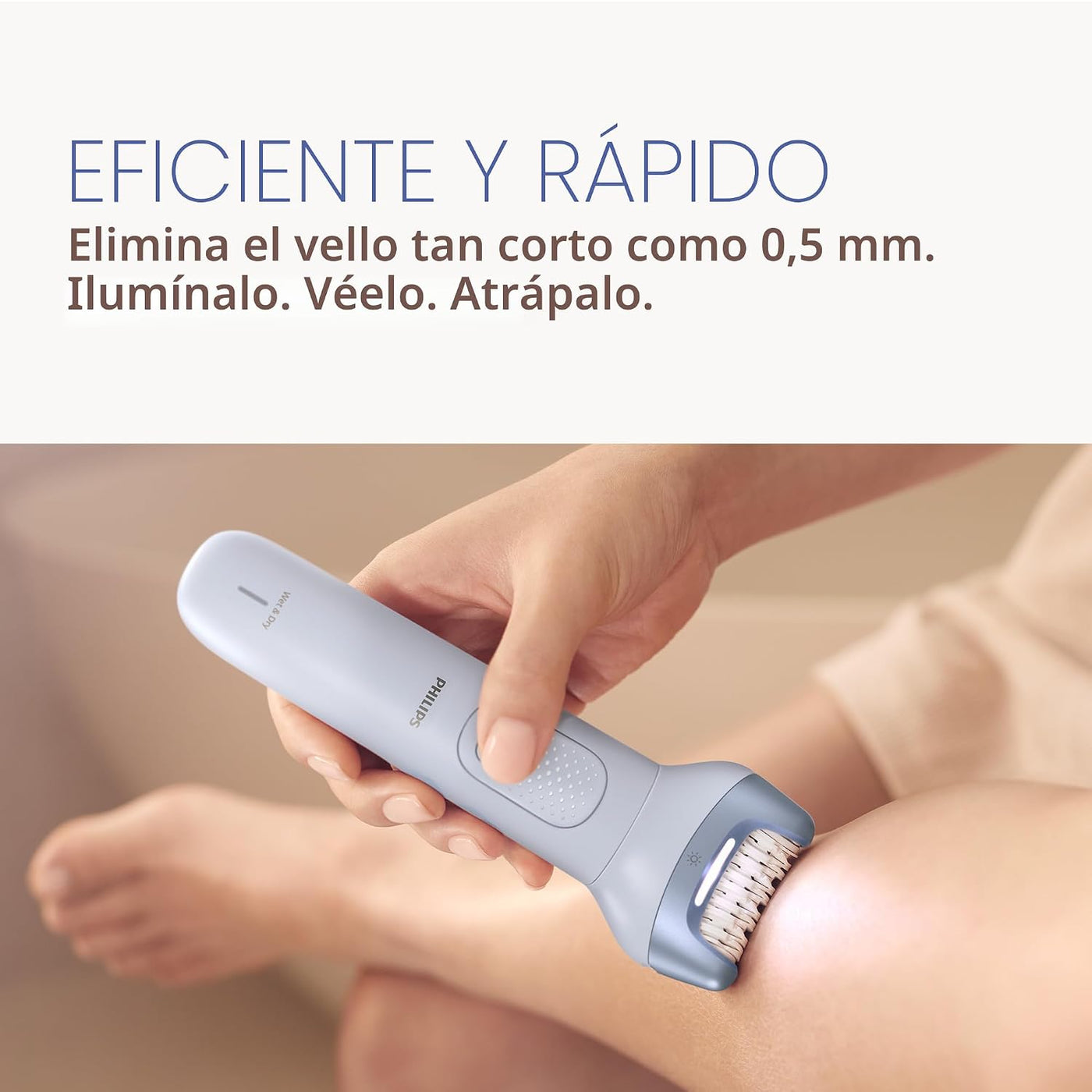 Philips Depiladora Serie 8000 - Depiladora eléctrica inalámbrica en...