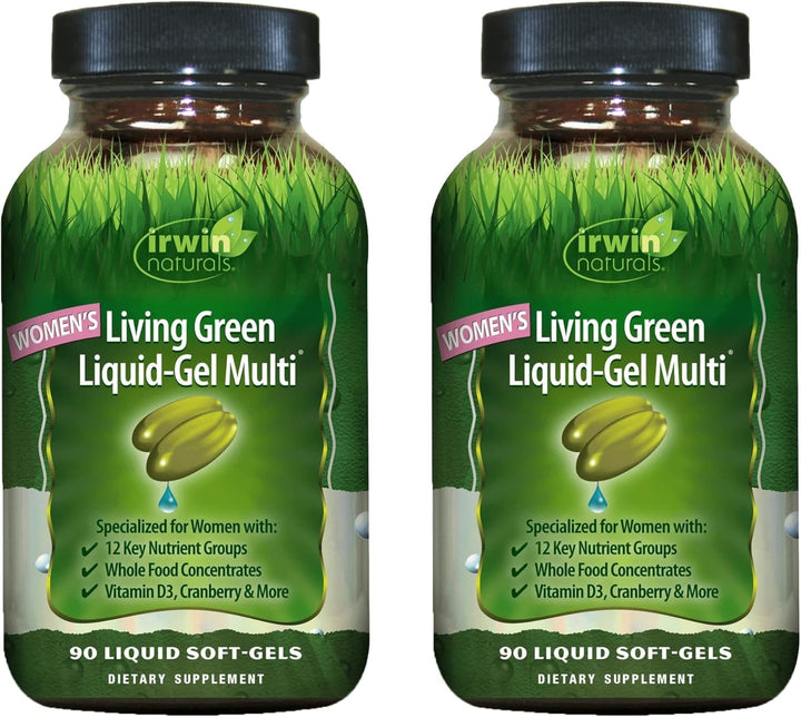 Irwin Naturals Women's Living Green Liquid Gel Multi \u2013 120 gel...
