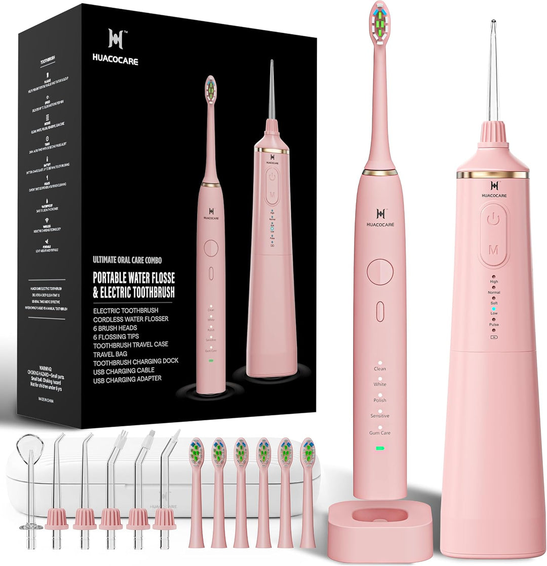 Kit de cuidado dental profesional mejorado: irrigador dental de 5 m...