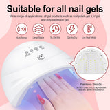 COSCELIA Kit de 57 esmaltes de uñas de gel con luz UV de 40 colores...