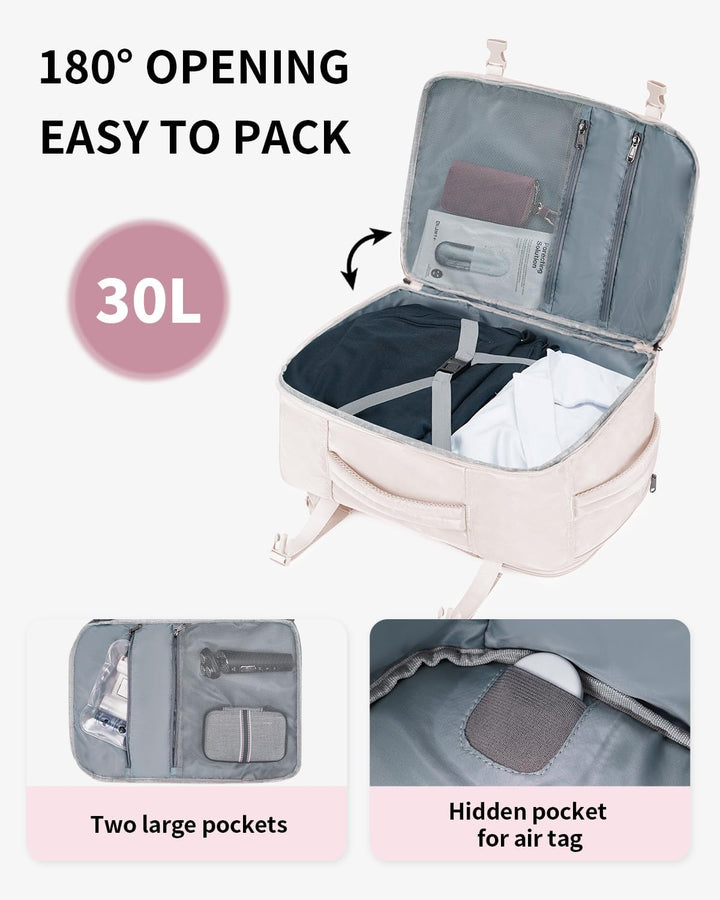ECOHUB Spirit Airlines - Mochila de viaje para mujer, 18 x 14 x 8 p...