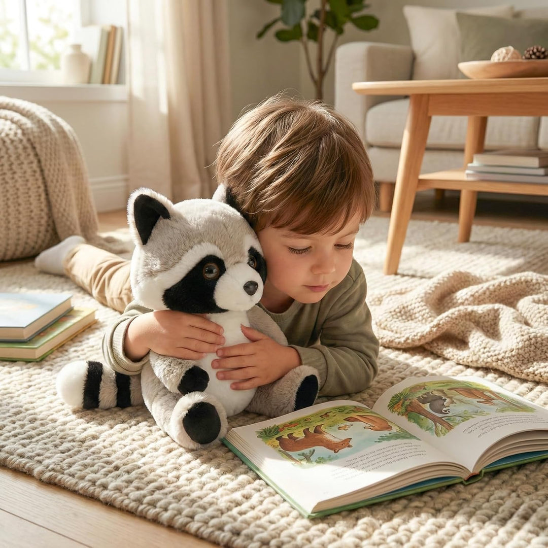WEIGEDU Coon - Animales de peluche de mapache para cumpleaños de ni...