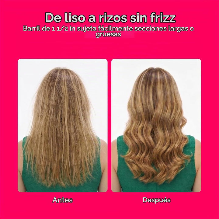 Conair Rizador de cerámica doble de 1 ½ pulgadas, barril de 1 ½ pul...