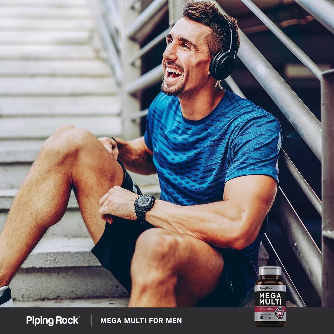 Piping Rock Multivitamínico para hombre | 90 cápsulas | Complejo de...