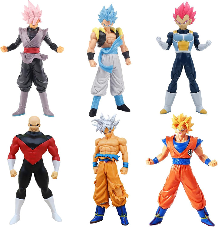 Juego de figuras de acción de superhéroes de anime, figuras de guer...