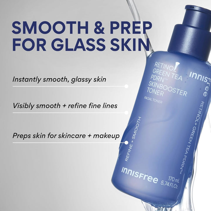 innisfree Tónico PDRN de té verde retinol para piel de vidrio, líne...