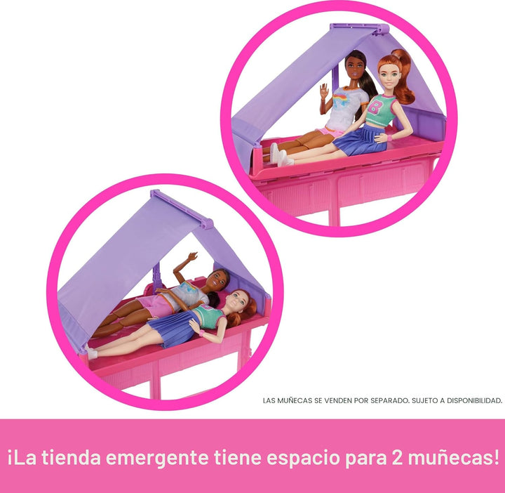 Barbie Dream Camper - Juego nuevo para 2025 con tienda de campaña d...