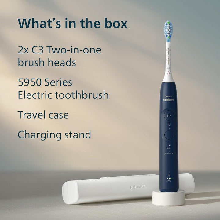Philips Sonicare Cepillo de dientes eléctrico serie 5950, con senso...