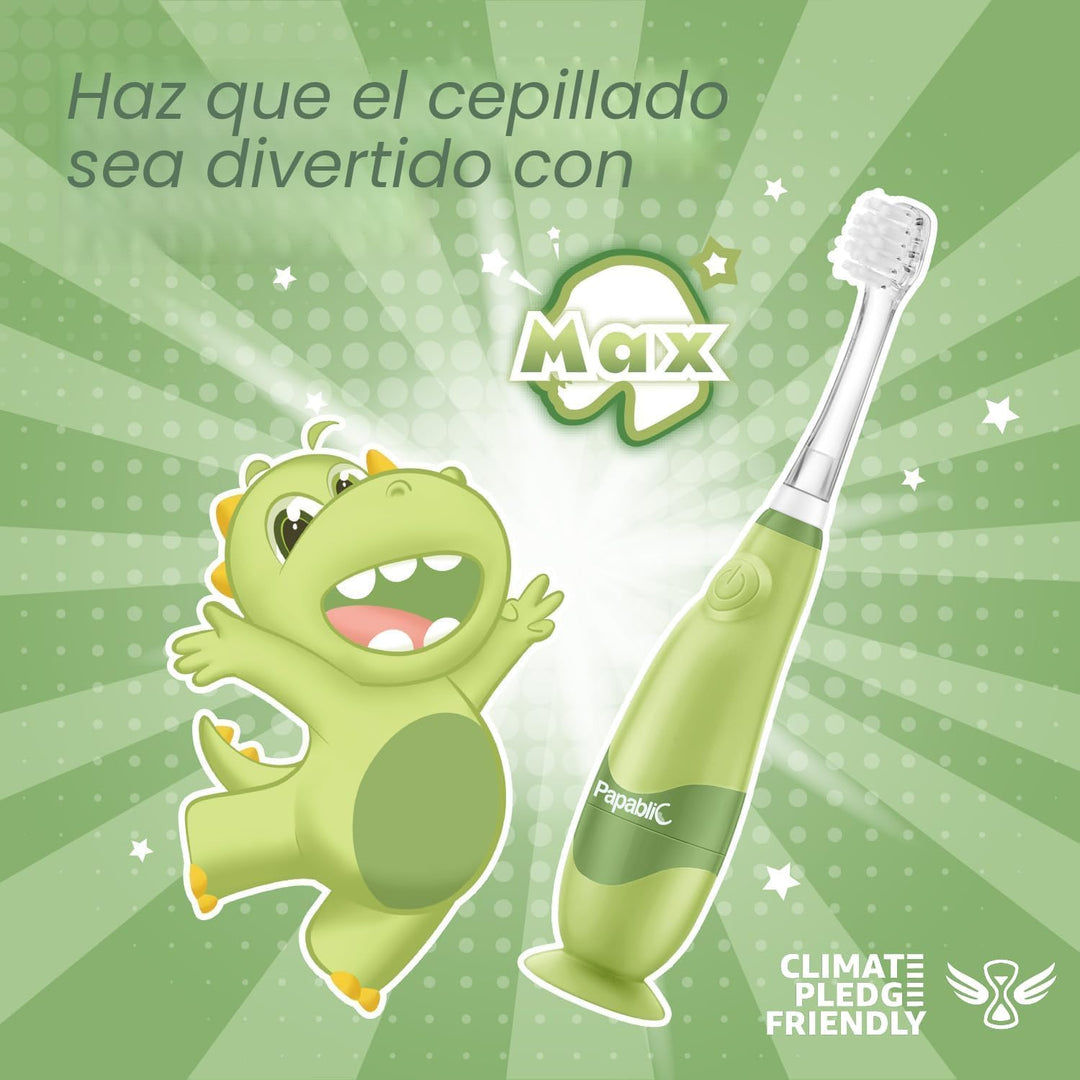 Papablic Cepillo de Dientes Eléctrico Sónico para Niños Pequeños de...