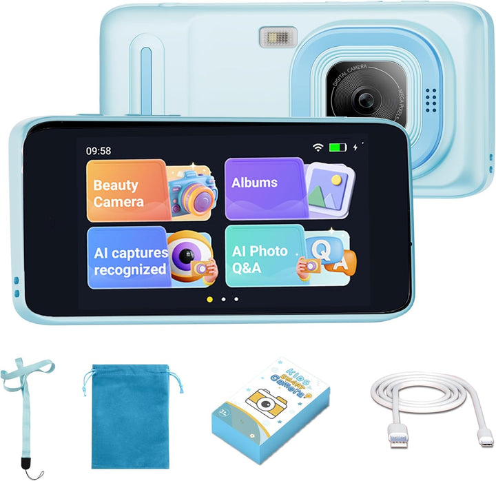 Gimywit Cámara AI para niños y niñas de 3 a 11 años, cámara de vide...
