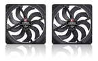 Noctua NF-A14x25 G2 PWM Sx2-PP chromax.Black, Juego de Ventiladores