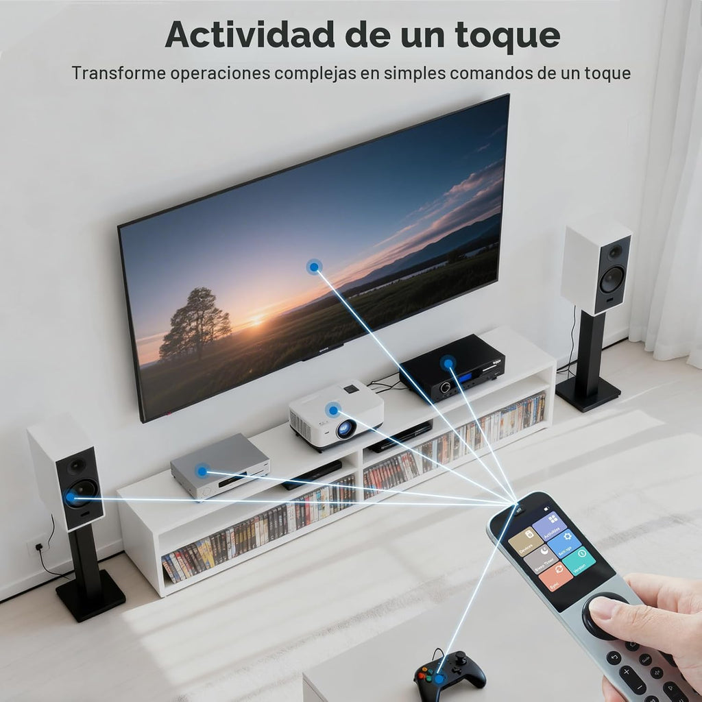 SofaBaton X2 Control remoto universal con concentrador, base de carga y aplicación y pantalla táctil