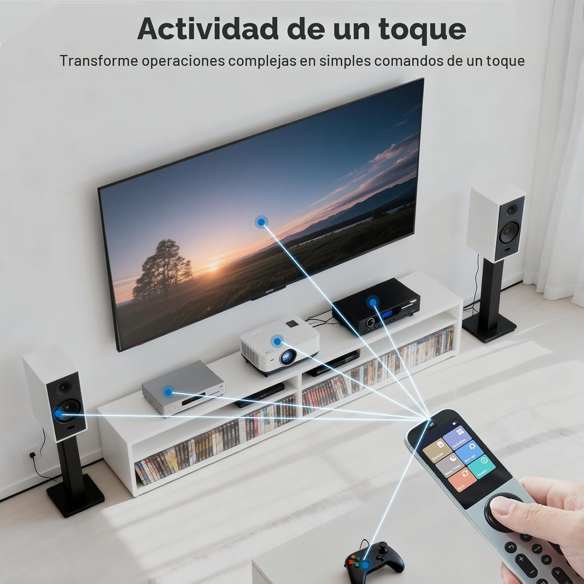 SofaBaton X2 Control remoto universal con concentrador, base de carga y aplicación y pantalla táctil