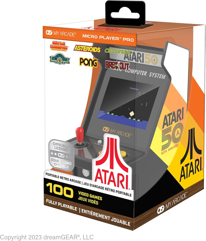My Arcade Atari Micro Player Pro: 100 Arcade Classics Games, 6.75&#...
