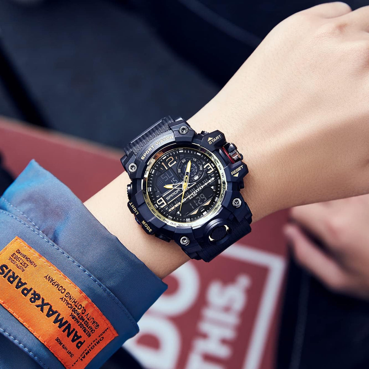 Relojes para Hombre Deportivos al Aire Libre, Resistente al Agua, Militar, Fecha, Multifunción, Tácticas, Pantalla LED, Alarma, Cronómetro para Hombre 3133