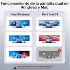 WAVLINK Estación de acoplamiento para laptop, estación de acoplamiento