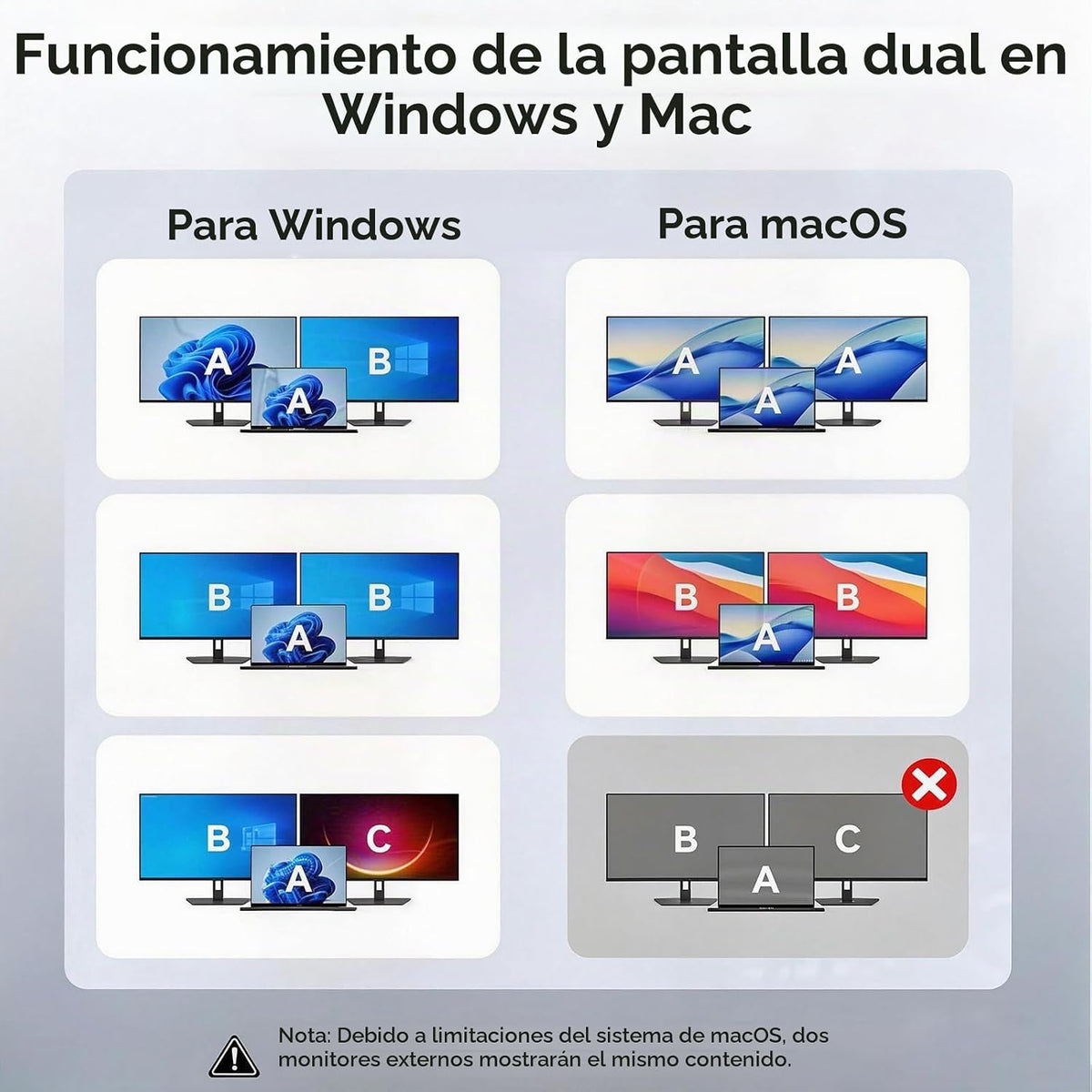WAVLINK Estación de acoplamiento para laptop, estación de acoplamiento