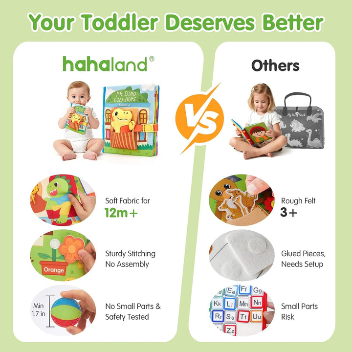 hahaland Libro de actividades para niños pequeños de 1 a 3