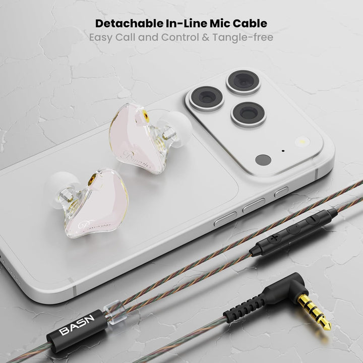 BASN - Auriculares de monitor intrauditivo, auriculares IEM de trip...