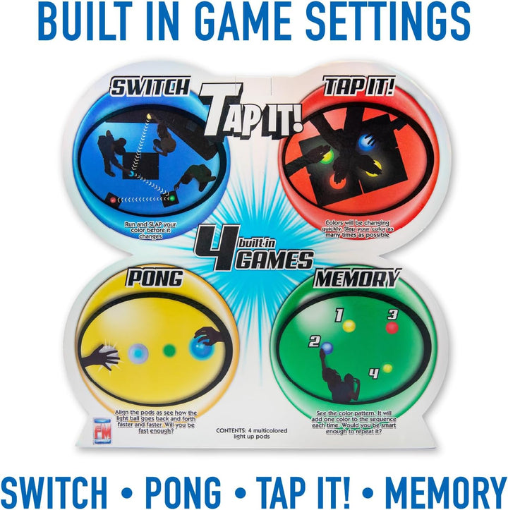 Fotorama Tap It - Juego de luz de reacción inalámbrica, juego de 4...