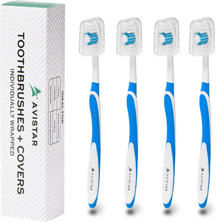 Paquete de 4 cepillos de dientes para adultos \u2013 Cepillos de di...