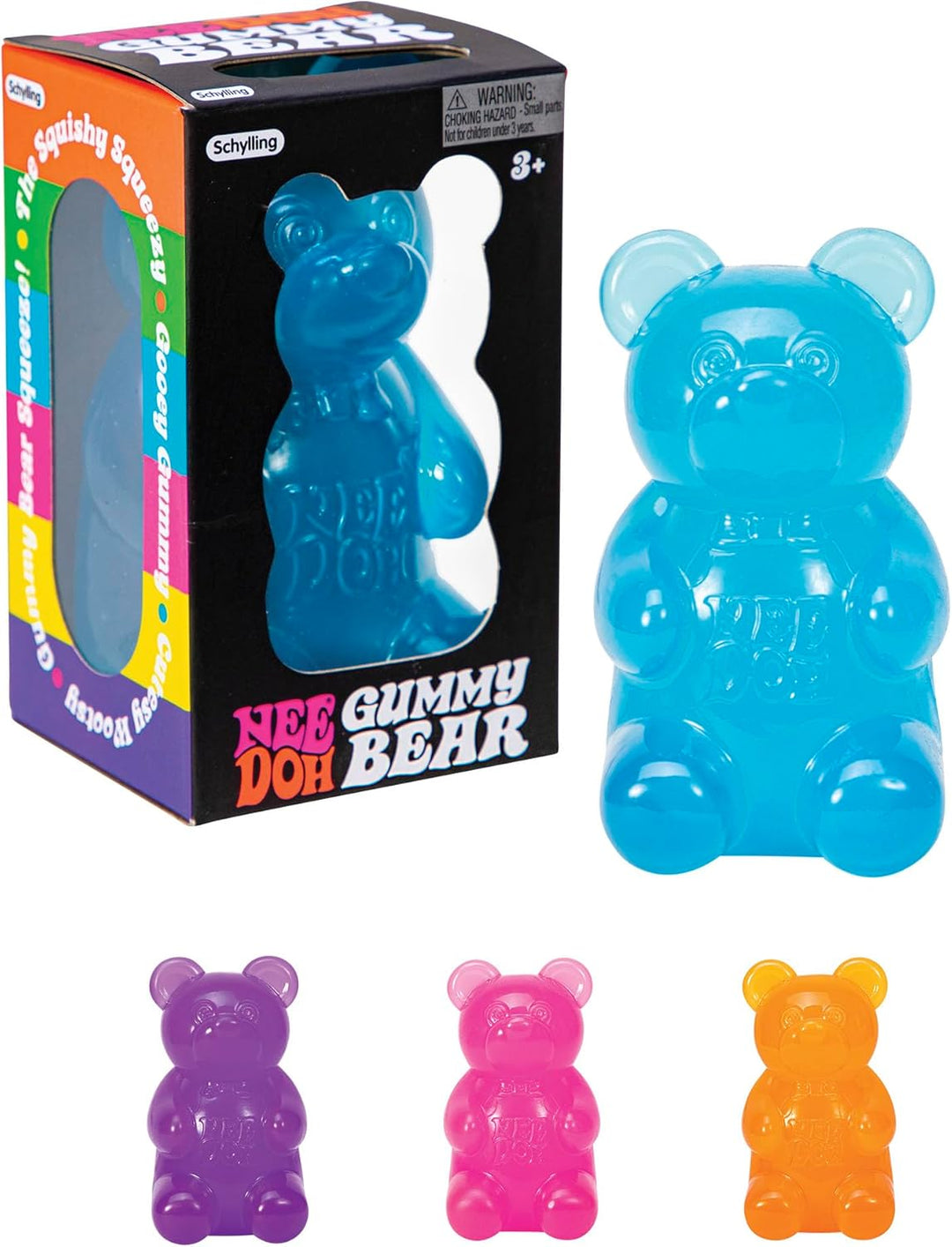 Schylling NeeDoh Oso de Gomita - Juguete Sensorial de