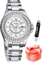 OLEVS Relojes para Mujeres Lujo Diamante con Fecha Analógico Cuartz para Mujer