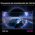 KTC Monitor curvo del juego de 27 pulgadas, monitor de PC 1440P QHD 144Hz