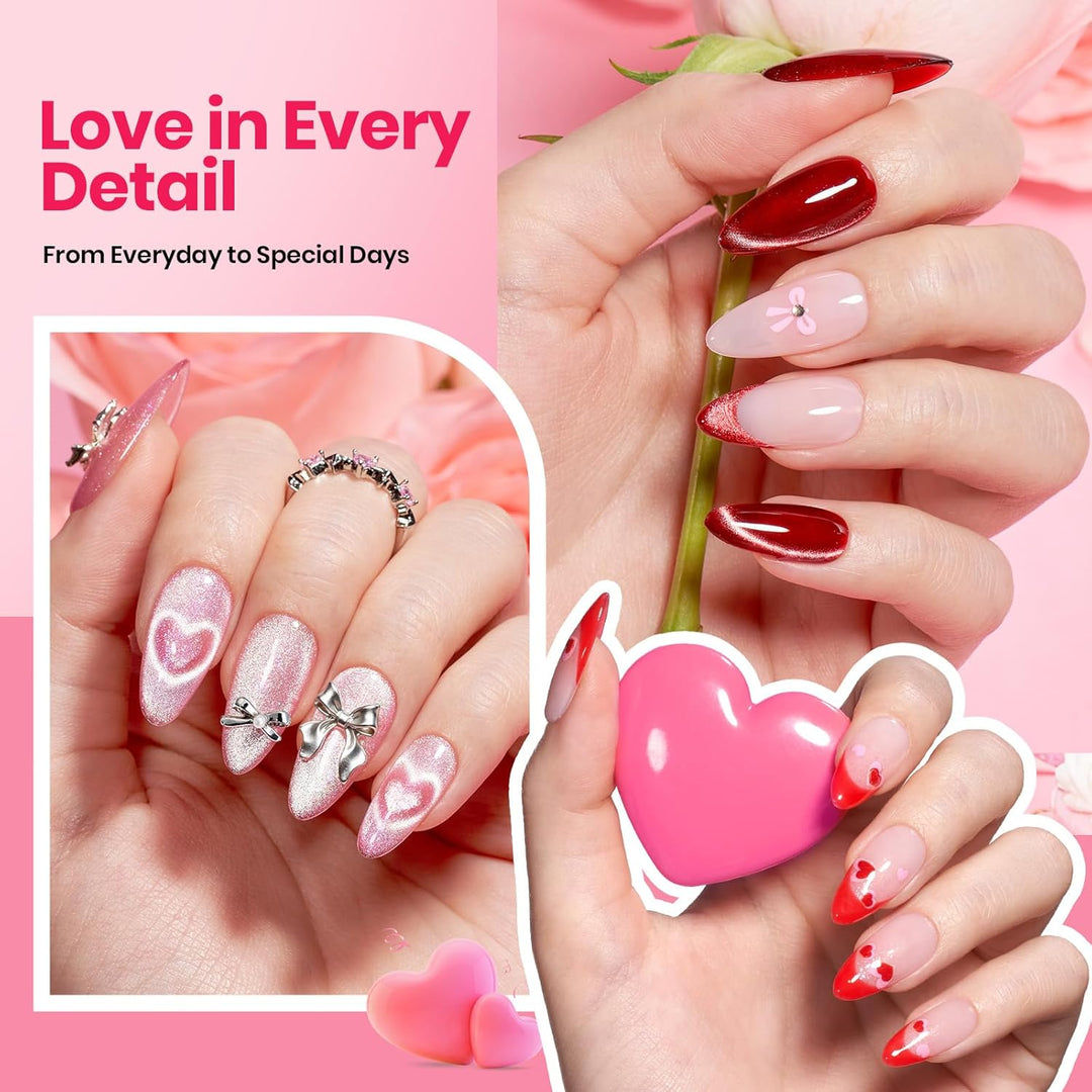 Beetles - Kit de 30 esmaltes de uñas de gel con luz UV \u2013 6 col...