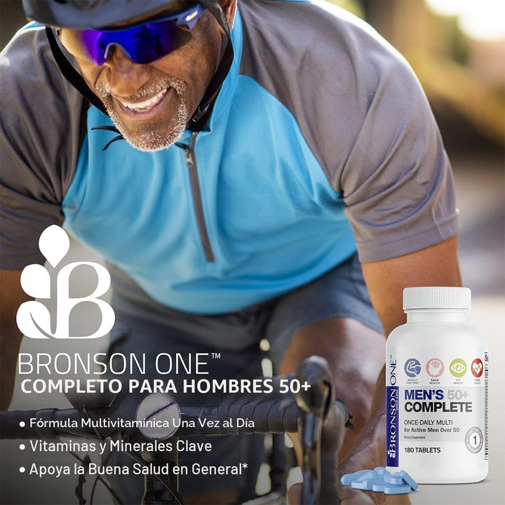 Bronson One Daily - Multivitamínico completo para hombre 50+, 90 ta...
