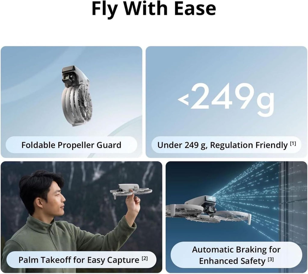 DJI Flip (RC-N3), dron con cámara 4K UHD para adultos, menos de 8.78 oz
