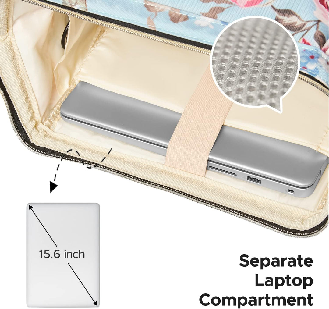 Kaome Mochila de Almuerzo para Laptop de 15.6 Pulgadas para Mujeres...