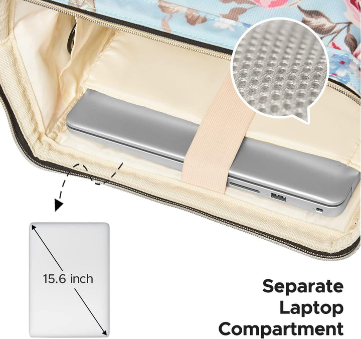 Kaome Mochila de Almuerzo para Laptop de 15.6 Pulgadas para Mujeres...