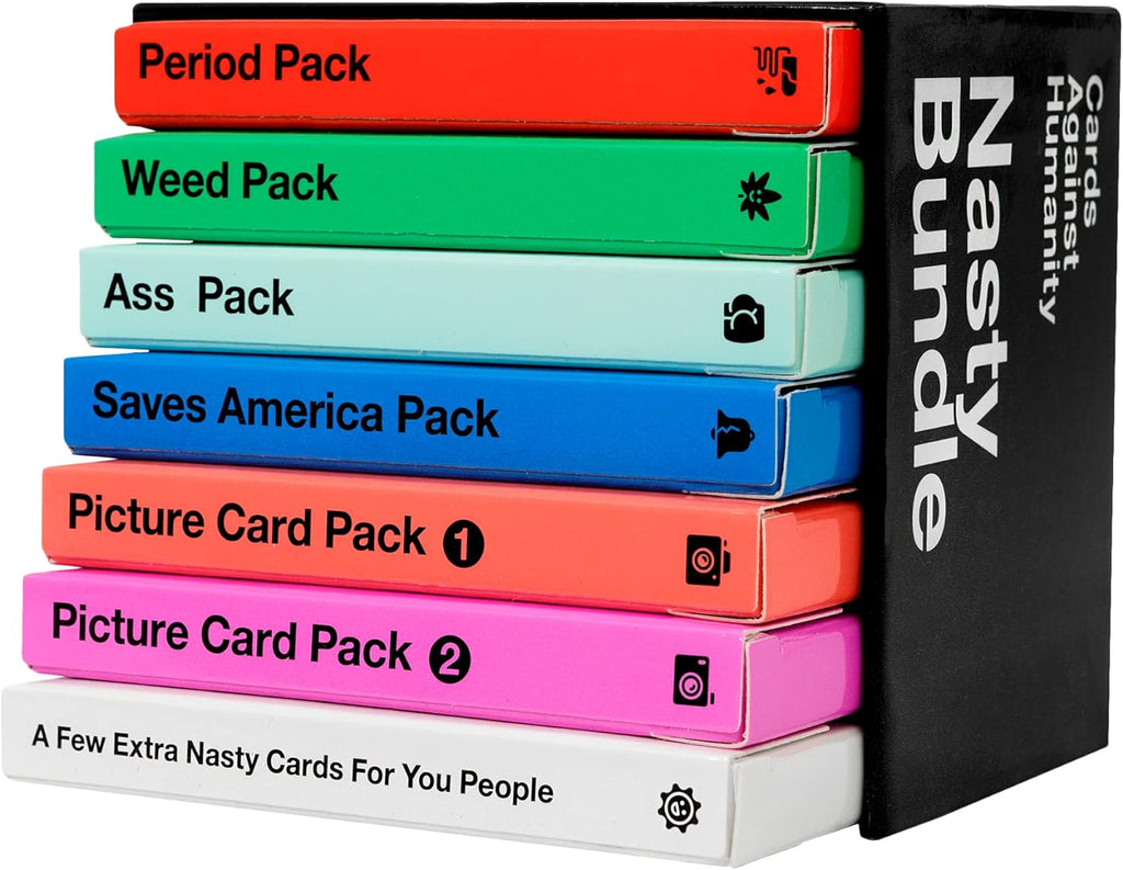 Cards Against Humanity: Paquete Nasty • 6 paquetes temáticos Nasty + 10 cartas completamente nuevas