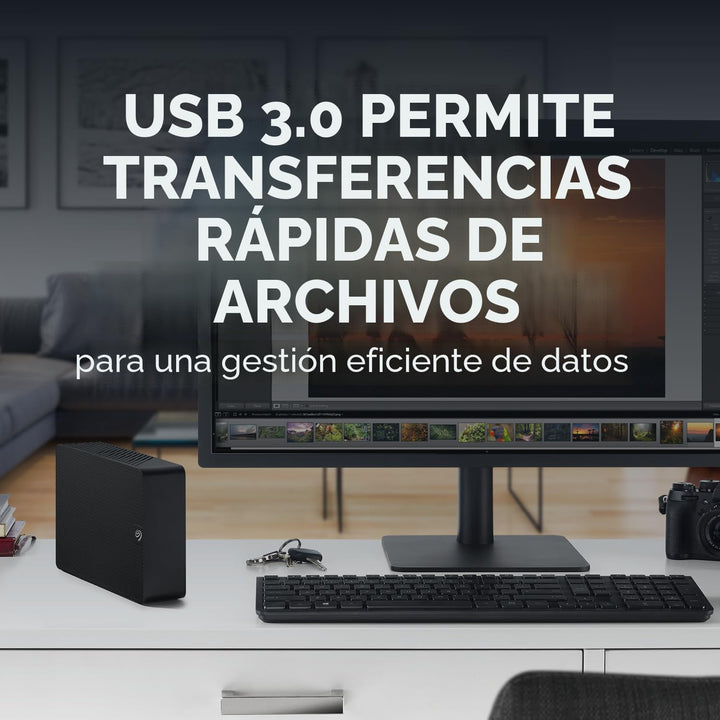 Seagate Expansion 8TB Disco duro externo HDD - USB 3.0, con servici...